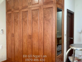 Tủ Quần Áo Gỗ Hương Đá Tự Nhiên Hàng Đặt - Bàn Giao Trả Khách 