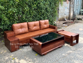 Ghế Sofa Gỗ 1 Văng Bền Đẹp - Giải Pháp Hoàn Hảo Cho Không Gian Chung Cư, Nhà Phố
