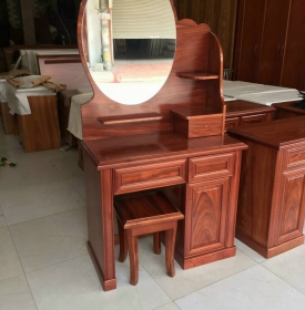 Bàn phấn gỗ Cẩm - gương hộp  - hiện đại  