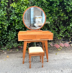 Bàn trang điểm gỗ xoan đào mẫu hiện đại BP XD 03