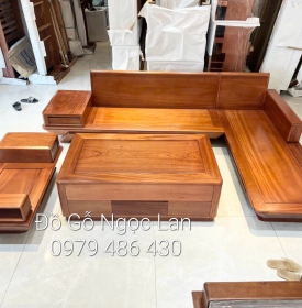 Bộ Bàn Ghế SOFA Gỗ Xoan Đào - Vế Phải