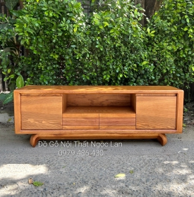Kệ TiVi Gỗ Sồi Nga 2m Hiện Đại Lau Màu Sơn Inchem Cao Cấp 