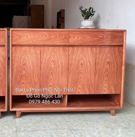 Tủ Giày Dép 3 Cánh Gỗ Hương Đá Thiết kế Để Dép Đi Hàng Ngày, Tiện Lợi 