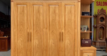 Tủ Quần Áo Gỗ Gõ Đỏ Mẫu Mới Nhất 2023