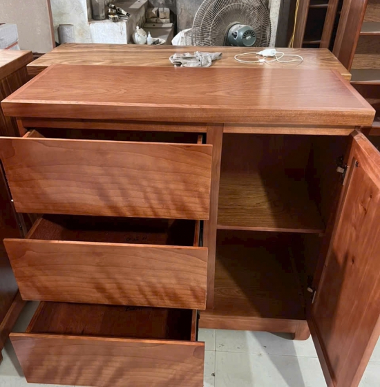 Tủ Nhật Gỗ Xoan Đào Đa Năng Cho Phòng Ngủ Và Phòng Khách 1m, 1m2