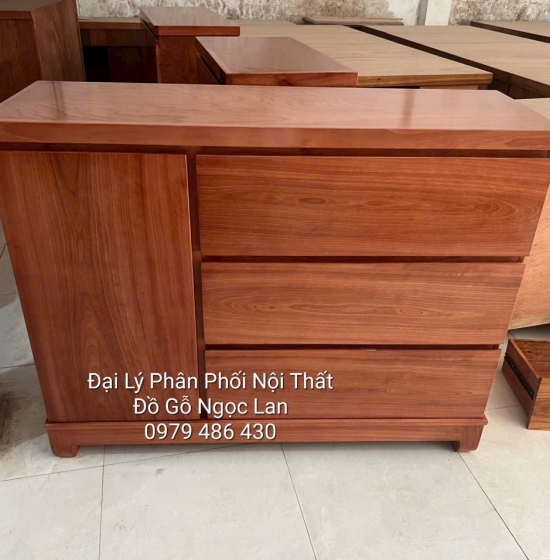 Tủ Nhật Gỗ Xoan Đào Đa Năng Cho Phòng Ngủ Và Phòng Khách 1m, 1m2