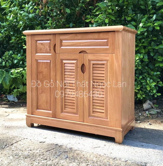 Tủ giày 3 cánh gỗ đinh hương 