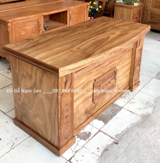 Bàn làm việc gỗ Hương Xám 