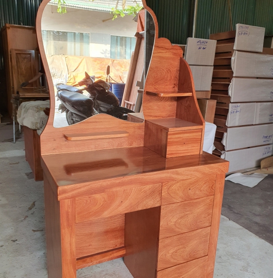 Bàn trang điểm gỗ hương đá mẫu hiện đại   