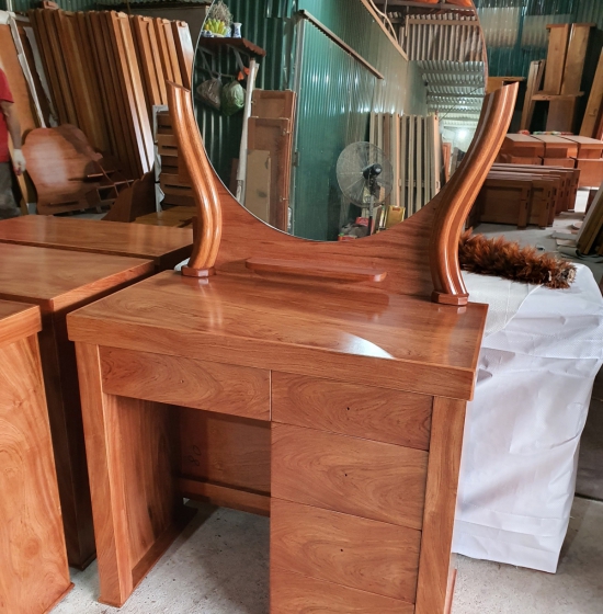 Bàn trang điểm gỗ hương đá  mẫu hiện đại  B HD 03