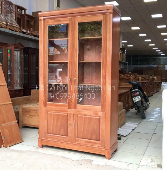 Tủ hồ sơ - gỗ xoan đào 1m2 hiện đại - TS XD 02 