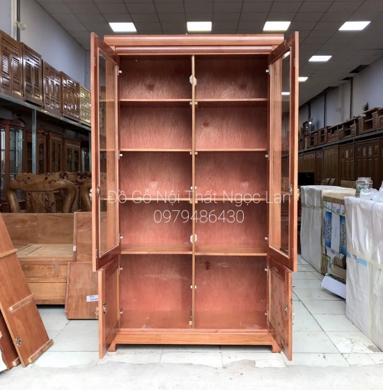 Tủ hồ sơ - gỗ xoan đào 1m2 hiện đại - TS XD 02 