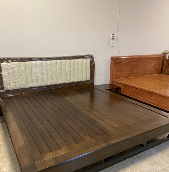 Giường ngủ gỗ sồi mẫu nhật hiện đại G GS 06