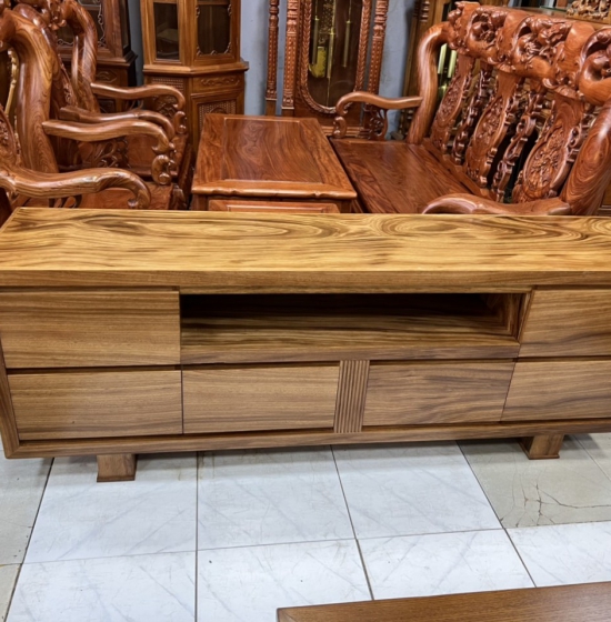 Kệ ti vi gỗ hương xám mẫu kệ nhật , hiện đại  K HX 07 