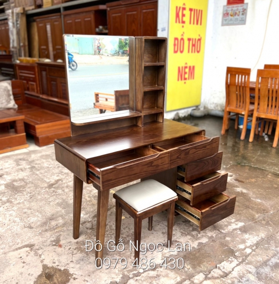 Bàn phấn gỗ sồi sang trọng , hiện đại 