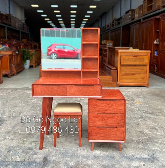 Bàn trang điểm gỗ hương đá mẫu hiện đại ,sang trọng 