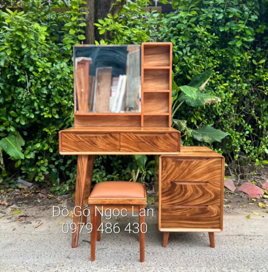 Bàn trang điểm gỗ hương xám hiện đại , sang trọng B HX  05