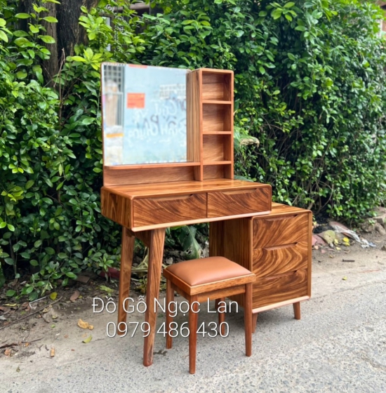 Bàn trang điểm gỗ hương xám hiện đại , sang trọng B HX  05