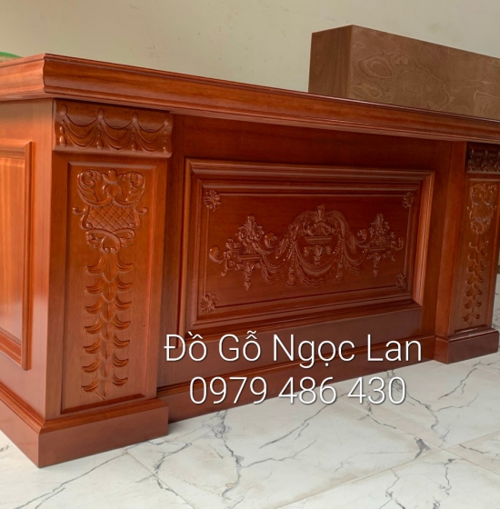 Bàn làm việc gỗ xoan đào hàng cao cấp