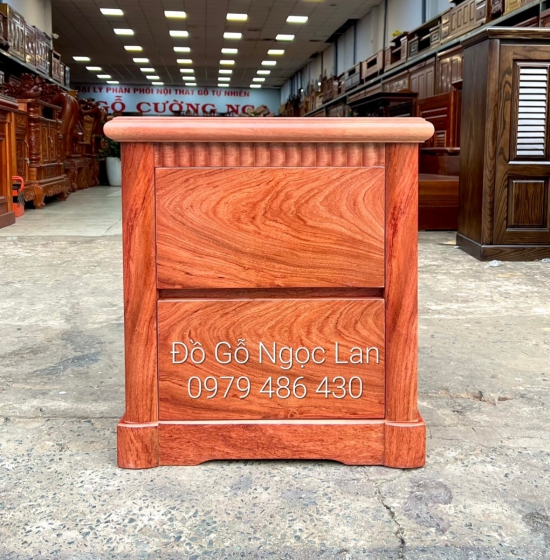 Tủ táp đầu giường gỗ hương đá - hiện đại 