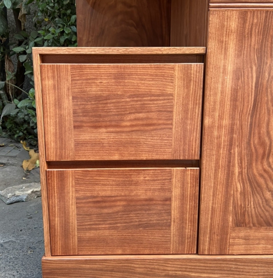 Combo nội thất phòng ngủ gỗ cẩm tự nhiên - mẫu hiện đại 