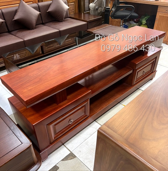 Kệ Ti Vi Gỗ Xoan Đào Kiểu Nhật Giá Rẻ K XD 06