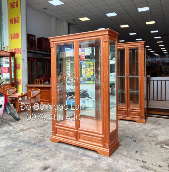 Tủ Rượu Vuông Gỗ Xoan Đào Cao Cấp 1M Đẹp Sang Trọng TR 0̀55