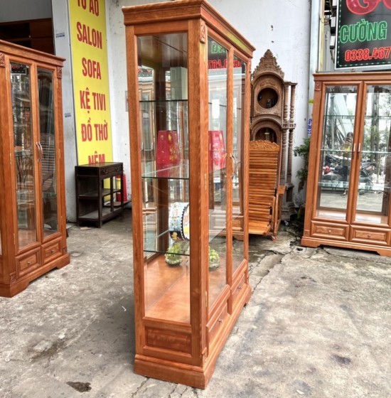 Tủ Rượu Vuông Gỗ Xoan Đào Cao Cấp 1M Đẹp Sang Trọng TR 0̀55