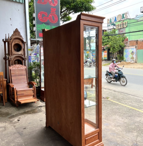 Tủ Rượu Vuông Gỗ Xoan Đào Cao Cấp 80cm Đẹp Sang Trọng TG 050