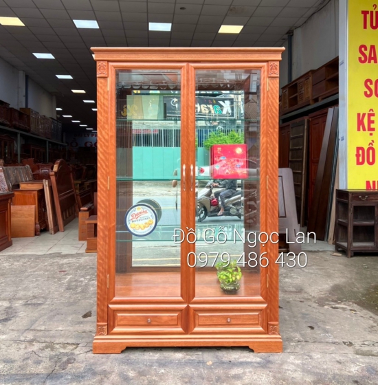 Tủ Rượu Vuông Gỗ Xoan Đào Cao Cấp 1M Đẹp Sang Trọng TR 0̀55