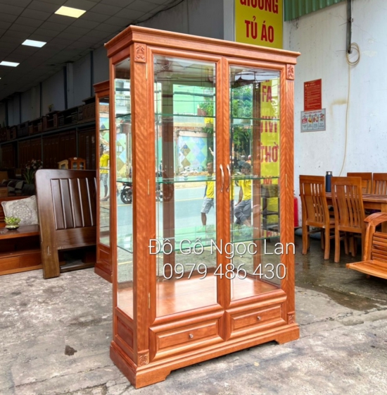 Tủ Rượu Vuông Gỗ Xoan Đào Cao Cấp 1M Đẹp Sang Trọng TR 0̀55