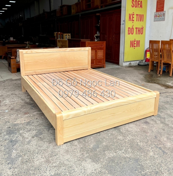 Giường ngủ gỗ sồi nga vạt lan - mẫu chơn 
