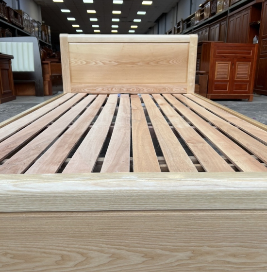 Giường Ngủ Gỗ Sồi Nga Vạt Lan Mẫu Chơn -  Giá Rẻ 