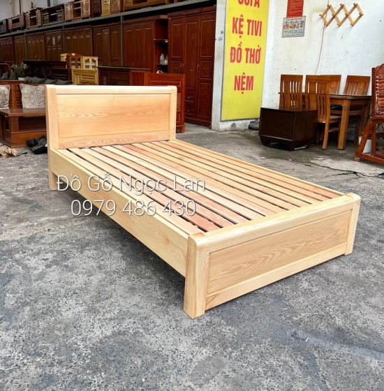 Giường Ngủ Gỗ Sồi Nga Vạt Lan Mẫu Chơn -  Giá Rẻ 