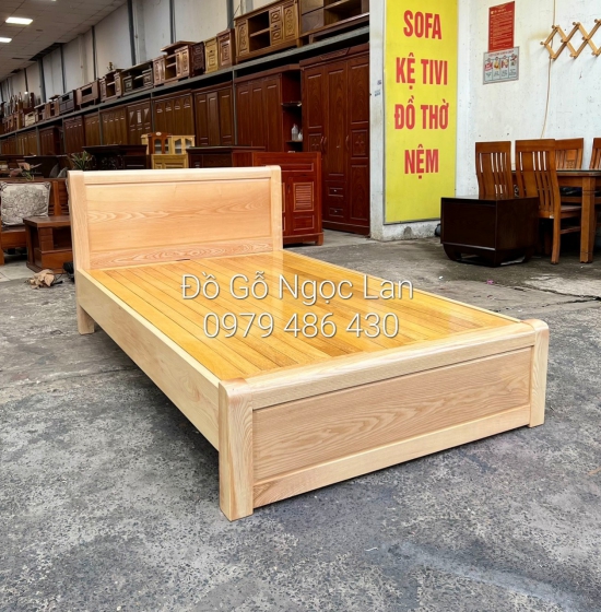 Giường Ngủ Gỗ Sồi Nga Vạt Phản - Mẫu Chơn 