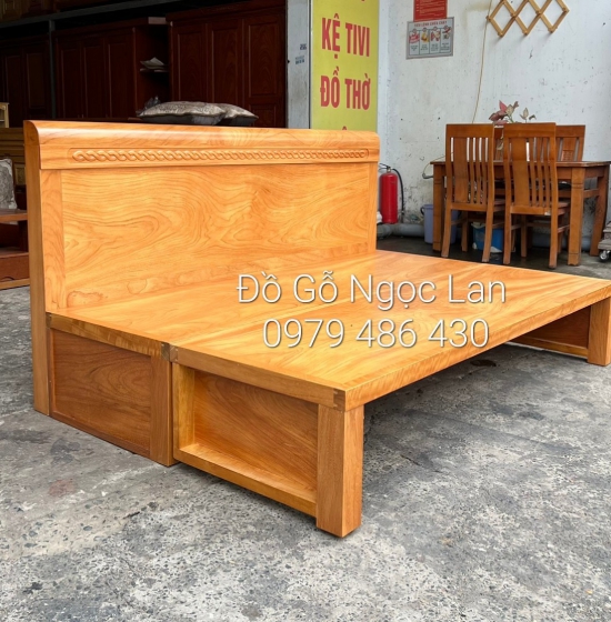 GIƯỜNG GẤP GỖ ,GHẾ MỞ RA THÀNH GIƯỜNG GỖ GÕ ĐỎ 2 NGĂN KÉO 1M4X2M