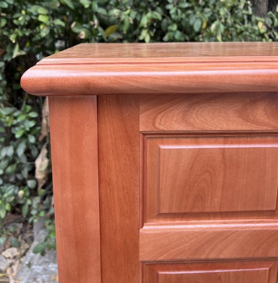 Tủ Giầy Dép Gỗ Xoan Đào Tự Nhiên 3 Cánh Hiện Đại TG 017