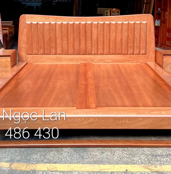Giường Ngủ Kiểu Nhật Chân Quỳ Gỗ Xoan Đào , Đẹp ,Hiện Đại 