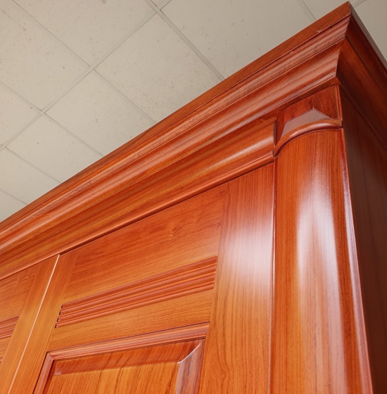 Tủ quần áo 4 cánh gỗ hương đá mẫu trơn hiện đại 