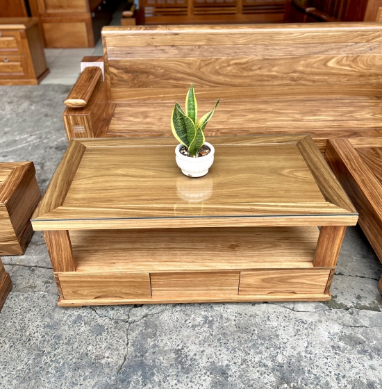 GHẾ SOFA GỖ HƯƠNG XÁM GÓC L 2M1 X 1M6 TAY TRỨNG ,TỰA CONG 