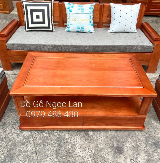 SOFA VĂNG GỖ SỒI NGA GIÁ RẺ KÈM NỆM 4 CHI TIẾT 