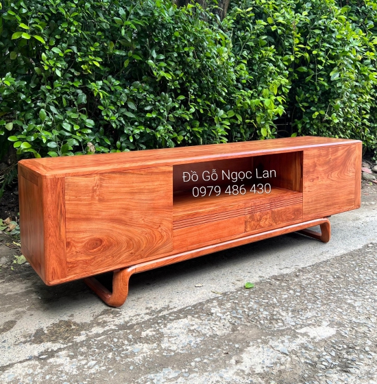 KỆ TIVI GỖ HƯƠNG ĐÁ CHÂN XOẮN CAO CẤP 