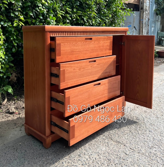 TỦ NGĂN KÉO GỖ XOAN ĐÀO 1M5 ĐA NĂNG 