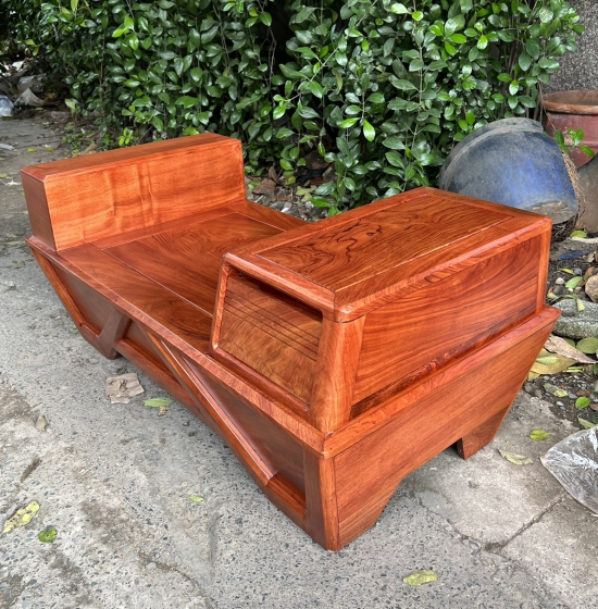 GHẾ SOFA GỖ HƯƠNG ĐÁ CAO CẤP CHÂN THUYỀN - 2 VĂNG