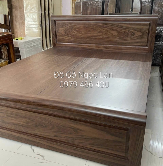 GIƯỜNG NGỦ GỖ MUN MẪU TRƠN PHẢN LIỀN - HIỆN ĐẠI