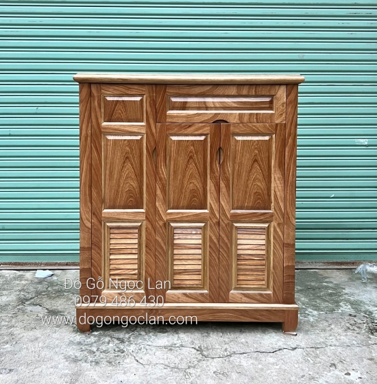 TỦ GIÀY DÉP GỖ HƯƠNG XÁM 3 CÁNH CAO 1M2 - TG 170