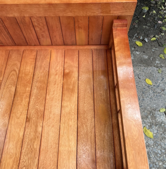 Giường gấp ô kéo gỗ Sồi - màu tự nhiên