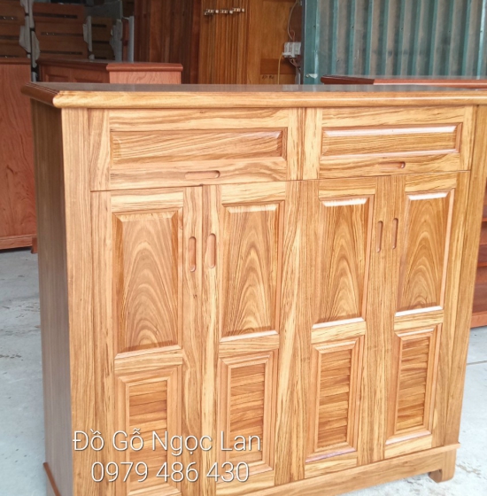 TỦ GIÀY DÉP GỖ HƯƠNG XÁM 4 CÁNH CAO 1M2 HIỆN ĐẠI 
