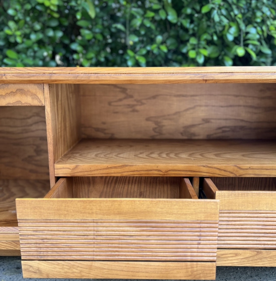 Kệ TiVi Gỗ Sồi Nga 2m Hiện Đại Lau Màu Sơn Inchem Cao Cấp 