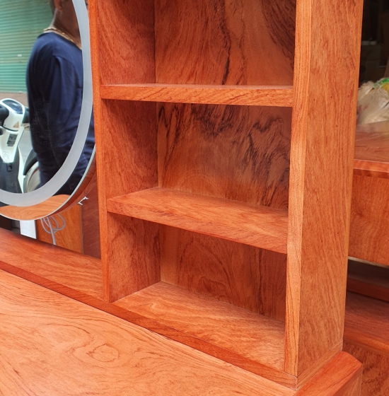 BÀN TRANG ĐIỂM GỖ HƯƠNG ĐÁ 1M GƯƠNG LES - HIỆN ĐẠI 